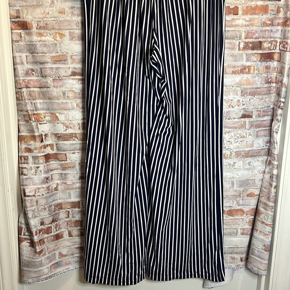 ROBERT LOUIS | PULL ON WIDE LEG STRIPED PANTS - Picture 4 of 7
